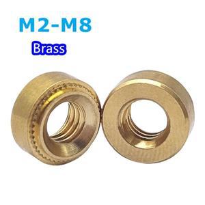 자체 클린칭 너트 황동 스웨이지 M2 M2.5 M3 M4 M5 M6 M8 플매트 카펫 러그 공작 기계 패스너