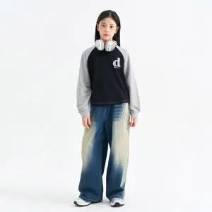 [더데이걸]뒤밴딩 와이드 데님 TGTJ26102 [모다아울렛 남양주점]_GN