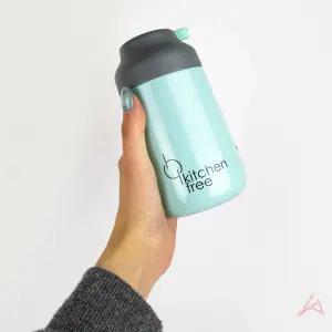 미니보온병 휴대용 스텐 손잡이 텀블러 290ml 스카이