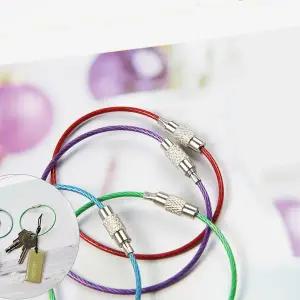 [에이치플러스몰]튼튼 키링 와이어링 키홀더 키체인 열쇠고리 소1P 와