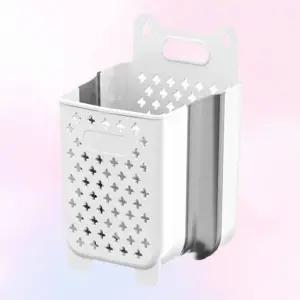 틈새형 접이식 빨래바구니 수납함 화장실 빨래통