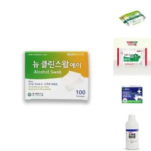 뉴 클린 스왑 알콜 100개입 1개 휴대폰 소독/소독제/소독용/살균제/에탄올/가정용/다용도/멀티/살균/세정제