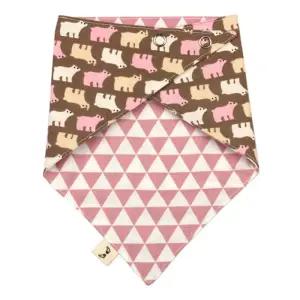 AMDS45 양면 핑크곰/아동/스카프/유아/목수건/아기/턱받이/스카프빕/목스카프/스노우빕/신생아/영아/아기용