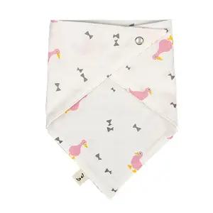 AMGS09 거즈 오리 핑크/유아/턱받이/아동/스카프빕/목스카프/아기/스노우빕/신생아/영아/아기용/쁘띠/키즈