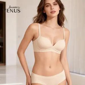 [비너스자스민]플레인 노와이어 브라팬티세트 / 여성 속옷 A컵 B컵