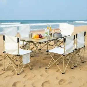 야외 테이블 의자 세트 캠핑 여행 갈때 휴대용 보관가방으로 편하게 이동 2인 4인 6인