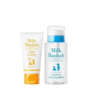 밀크바오밥 베이비키즈 선크림 80ml+클렌징 워터 290ml