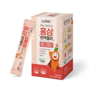 [루솔] 굿케어키즈 홍삼 면역젤리 (20포) 어린이 건강젤리 유아 면역력