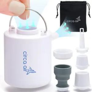 인플레이터용 CIRCA 에어 미니 휴대용 공기 펌프 매트리스 수면 패드용 충전식 USB 소형 여행용 진공 작은