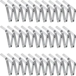 안슬리카 피크닉 식탁보 클립(2.7인치 라지 사이즈 30팩) 커버 클램프 홀더 스테인리스 스틸 야외 파티오