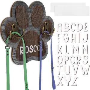 벽 반려동물 하네스 행거용 캐스플라이 개 목줄 홀더 52글자 행거 고양이 목걸이 정리함 애완동물 분실