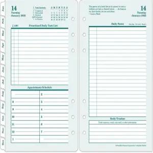 프랭클린 코비 - 오리지널 하루 2페이지 링바운드 플래너(포켓 2025년 1월 12월)