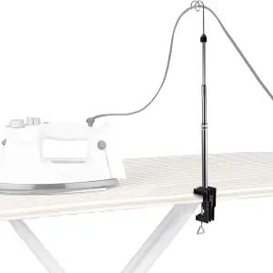 ScitoLAB 범용 유연 철 코드 홀더 표준 다림질 보드용 스팀 금속 테이블탑 마운트