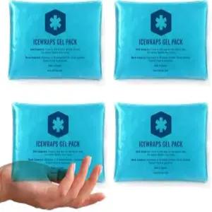 ICEWRAPS 5인치 x 7인치 부상용 재사용 가능한 스팩 용 핫 콜드팩 편두통 팔 다리 및 등 유연한 젤 압축기