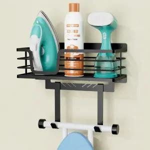 90파운드 대용량 3배 중장비 다림질 보드 홀더 T V 모양 후크 초대형 보관 바구니 부러지는 튼튼한 나사