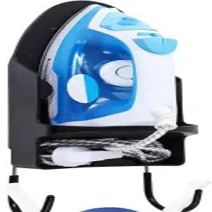 다리미 보드 걸이 벽걸이 랙이 있는 최대 5인치 너비를 위한 내열성 홀더 (블랙)