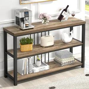 현관을 위한 폴루반 모던 소파 테이블 거실 복도를 3단 좁은 콘솔 러스틱 오크 뒤편