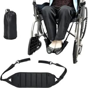 휠체어 풋레스트 해먹 발 받침대 교체용 조절 가능한 걸이식 풋 슬링 액세서리 다리 지지 스트랩