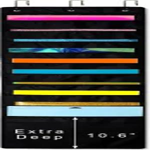 ZENXUS 걸이 정리함 12x12 종이 보관함 딥 포켓 비닐 홀더 카드스톡 스크랩북 공예지 컷 매트 도어 후크