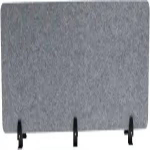 2PCS 음향 독립형 프라이버시 파티션 60 x16 회색 책상 패널 소음 감소 사운드 흡수 큐비클 분할기 사무실