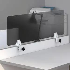 사무실용 무료 스탠딩 어쿠스틱 책상 칸막이 프로스팅 아크릴 방음 프라이버시 패널 클램프 온 휴대용