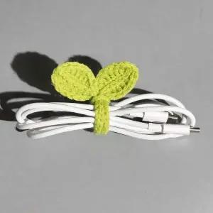 새싹크로셰 소품 악세사리 이어폰줄감개