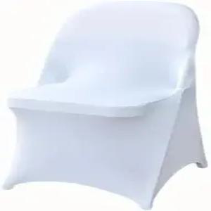 30개의 흰색 접이식 의자 커버 세탁 가능한 탈착식 범용 맞춤 결혼식 파티 연회 휴일 축하 장식
