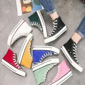 단화 WL851336 스니커즈 캔버스화 여자신발 여성 운동화 하이탑