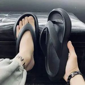 심플 NP764505 편안한 LK윙쪼리 플랍쪼리 샌들 2컬러 슬리퍼 무