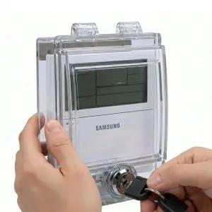 [콩심팥심]시스템 에어컨 리모컨 온도조절기 잠금 케이스 커버