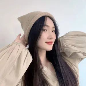 [셀러에이드]롤업 스트링 니트 비니 브라운 겨울비니 패션비니 비