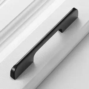 [콩심팥심]모던시크 옷장 서랍 장롱 2구 블랙 가구손잡이 4세트