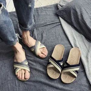 커플 LW035932 휴양지신발 왕골 라탄 슬리퍼 물놀이 휴가 비치