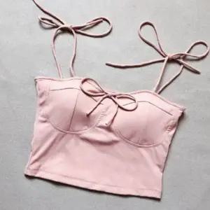 ToB 리본 브라탑 데일리 스타일 캐주얼 웨어 요가 레이어드