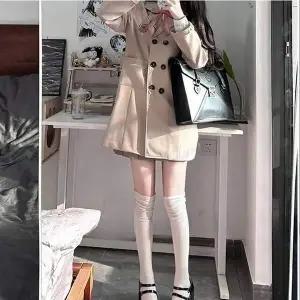 ToB 베이지 3버튼 더블포켓 세라복 프레피룩 교복세트 교복