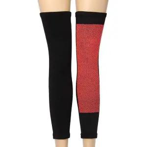 [콩심팥심]업스트 롱 무릎보온보호대 2p M 블랙 무릎 레그 워머