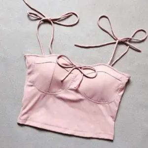 [셀러에이드]ToB 리본 브라탑 데일리 스타일 캐주얼 웨어 요가 레이어드