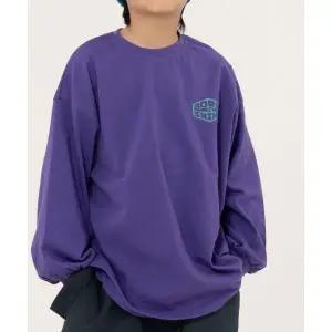 매장정품 KRNR 퍼펙트 오버사이즈 주니어긴팔티 퍼플, 아이보리