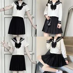 TBZ 화이트라인 블랙 마린 세라복 프레피룩 교복세트