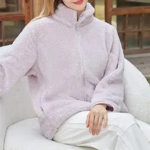 남자 여자 데일리 캐주얼 뽀글이 플리스 집업 자켓