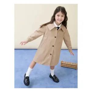 매장정품 [빈폴키즈] 여아 클래식 트렌치 코트 베이지 (BI613TGE1A) 244068