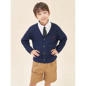 매장정품 빈폴 키즈 BEANPOLE KIDS 면 케이블 가디건 카디건 - 네이비 243669