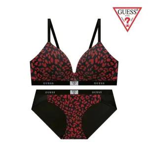 매장정품 GUESS 게스 [선물포장] 레드호피 노와이어 브라팬티세트 GCWBPB16BPB16RD 1082365