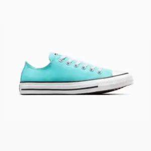 백화점 컨버스 척테일러 올스타 시즈널 컬러 더블 사이언 로우탑 캔버스화 A06566C