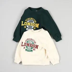 [보리보리/모데쯔]주니어 봄 런던 맨투맨 초등학생 등교 새학기