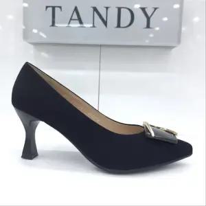 [탠디]여성 구두 7cm 사각장식 펌프스힐 1RK2T6S008_SH