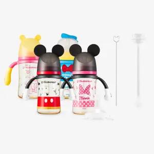 더블하트 PPSU 젖병 디즈니 이유실감 빨대컵 더블세트(핸들2개+빨대꼭지2개+추빨대/브러시2개)