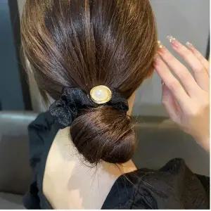 [콩심팥심]쉬폰 헤어 스크런치 곱창 머리끈 여성용 머리 장식