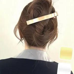 무광 메탈 헤어집게핀 올림머리 반묶음 헤어클립 삔핀