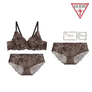 게스 호피 브라1+팬티2 속옷세트 GBWBR918BRGBWPT918BR